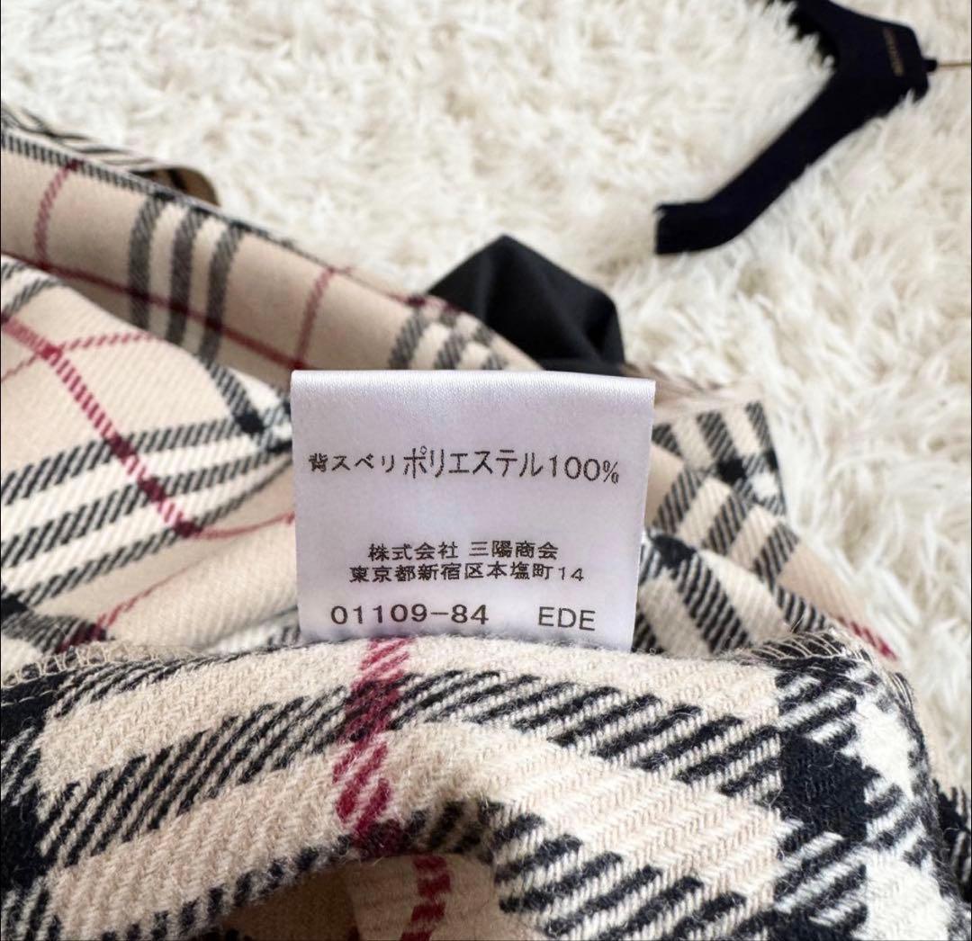美品　バーバリーロンドン　トレンチコート　ライナー　ノバチェック　ブラック　M