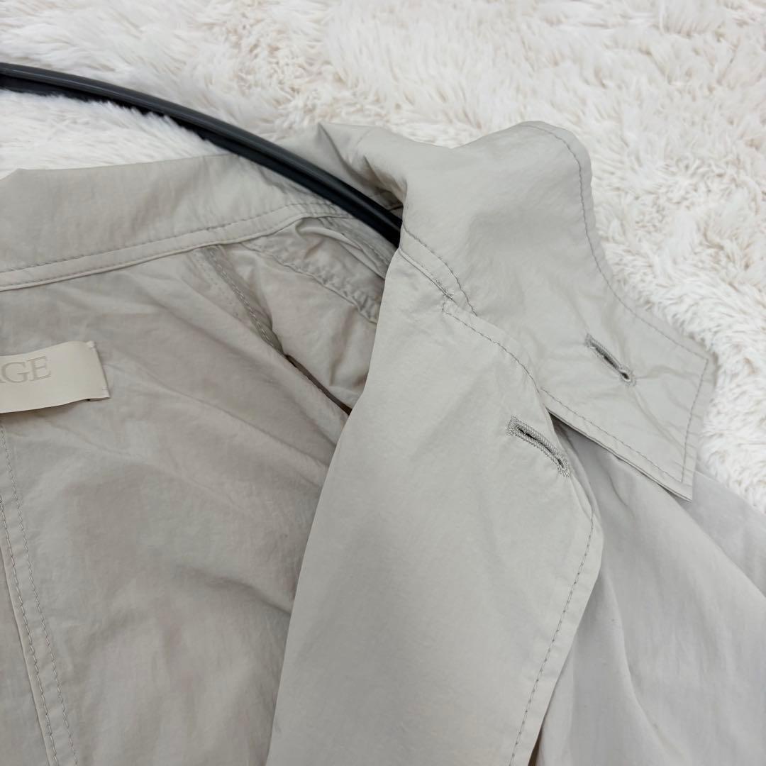 美品✨24ss✨プラージュ　ライトナイロンコート　ステンカラーコート　薄手コート