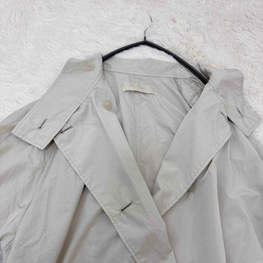 美品✨24ss✨プラージュ　ライトナイロンコート　ステンカラーコート　薄手コート