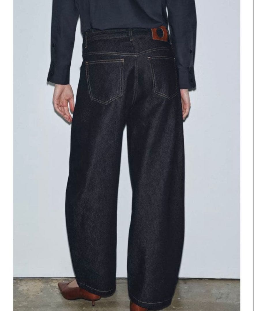 ZARA ZW COLLECTION バルーンレッグ ブルー 38
