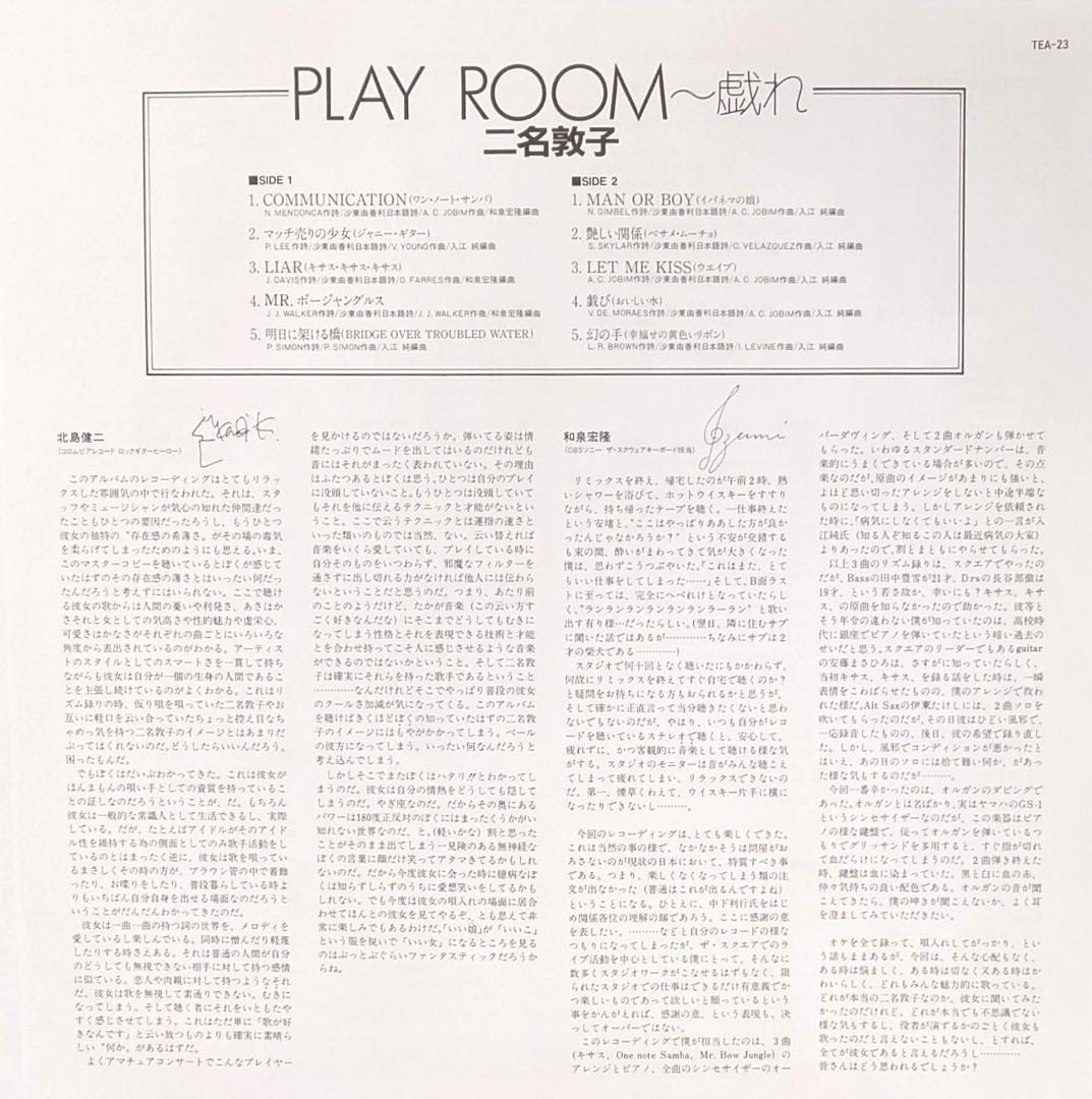 二名敦子 Play Room〜戯れ クリアビニール