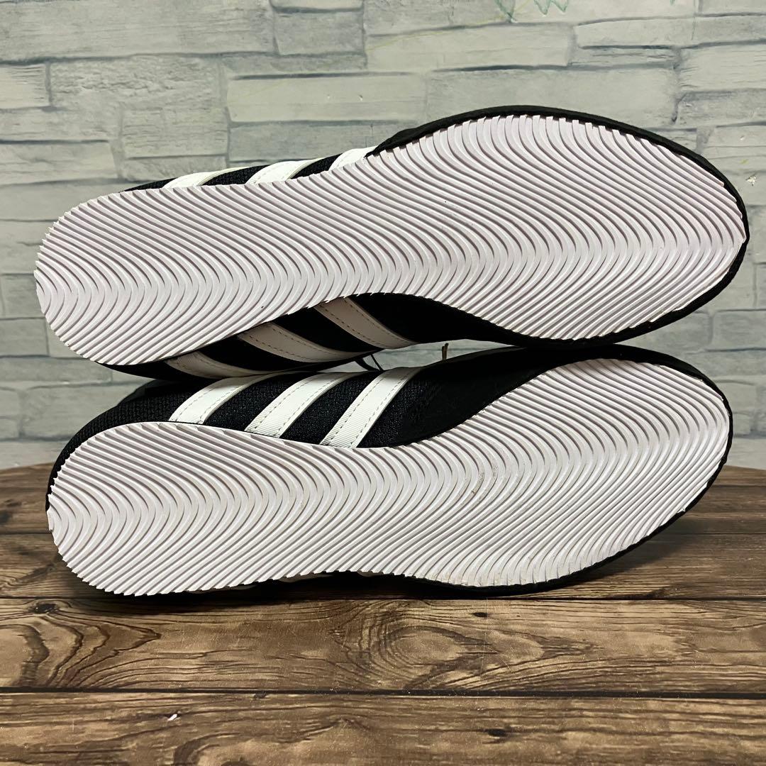 【25.0】adidas BOX HOG 2 ボクシングシューズ 黒