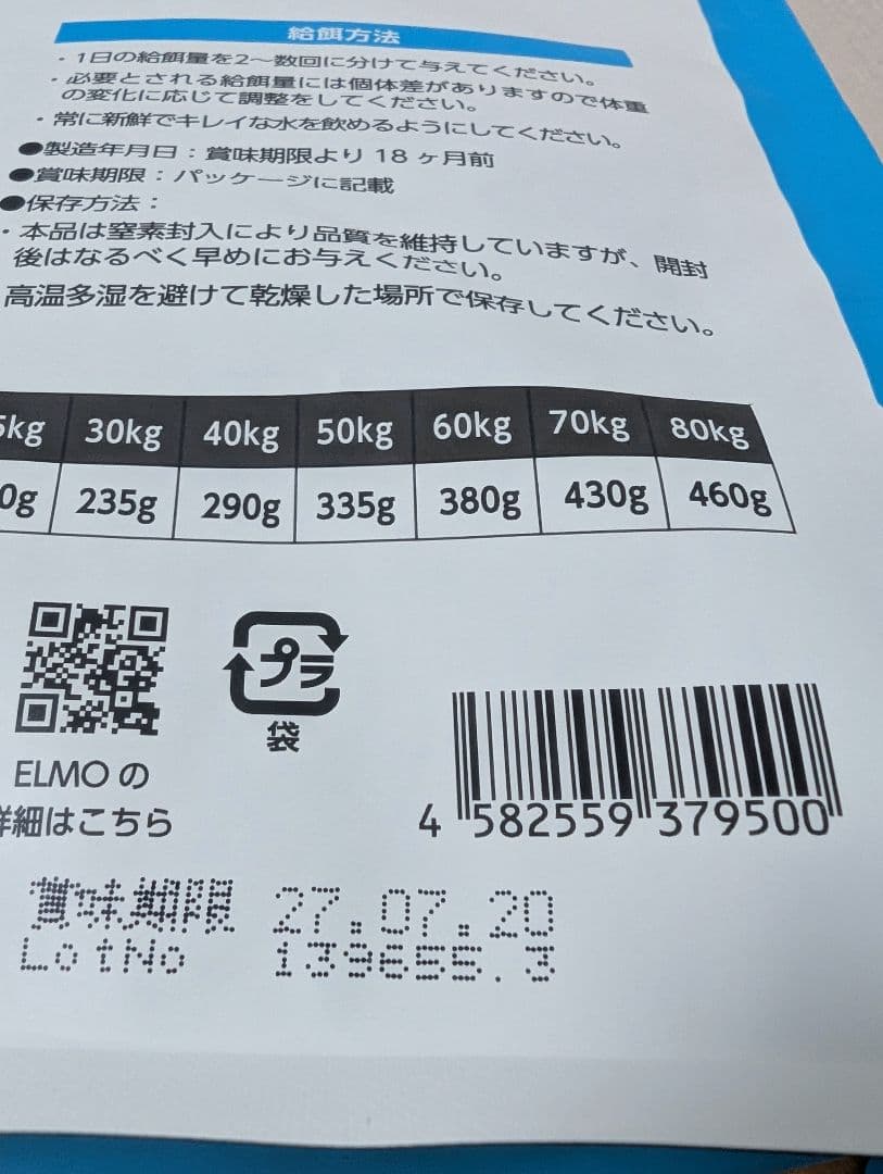 ELMO ドッグフード チキン 3kg x 3　(9kg)