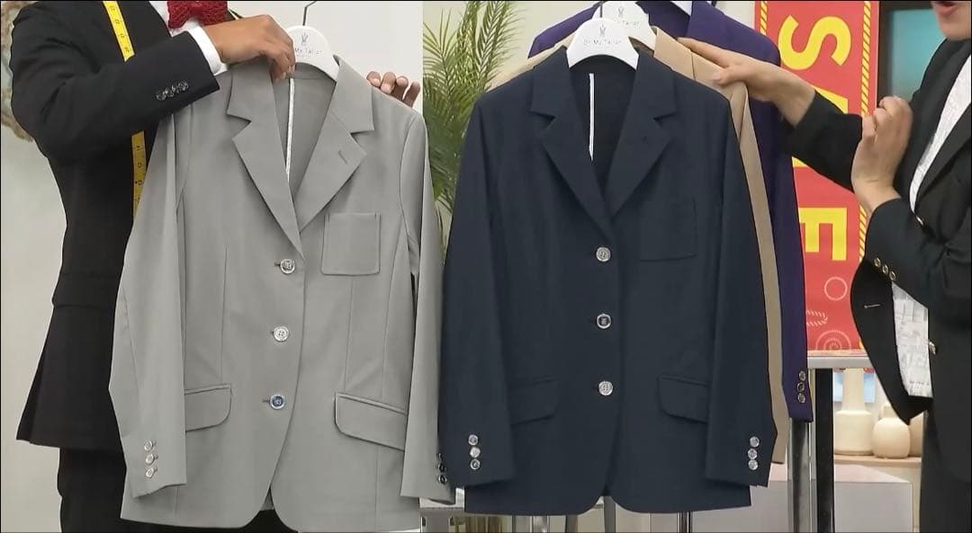 新品Oh My Tailorプレミアムジョーゼットテーラージャケット3Lブラック