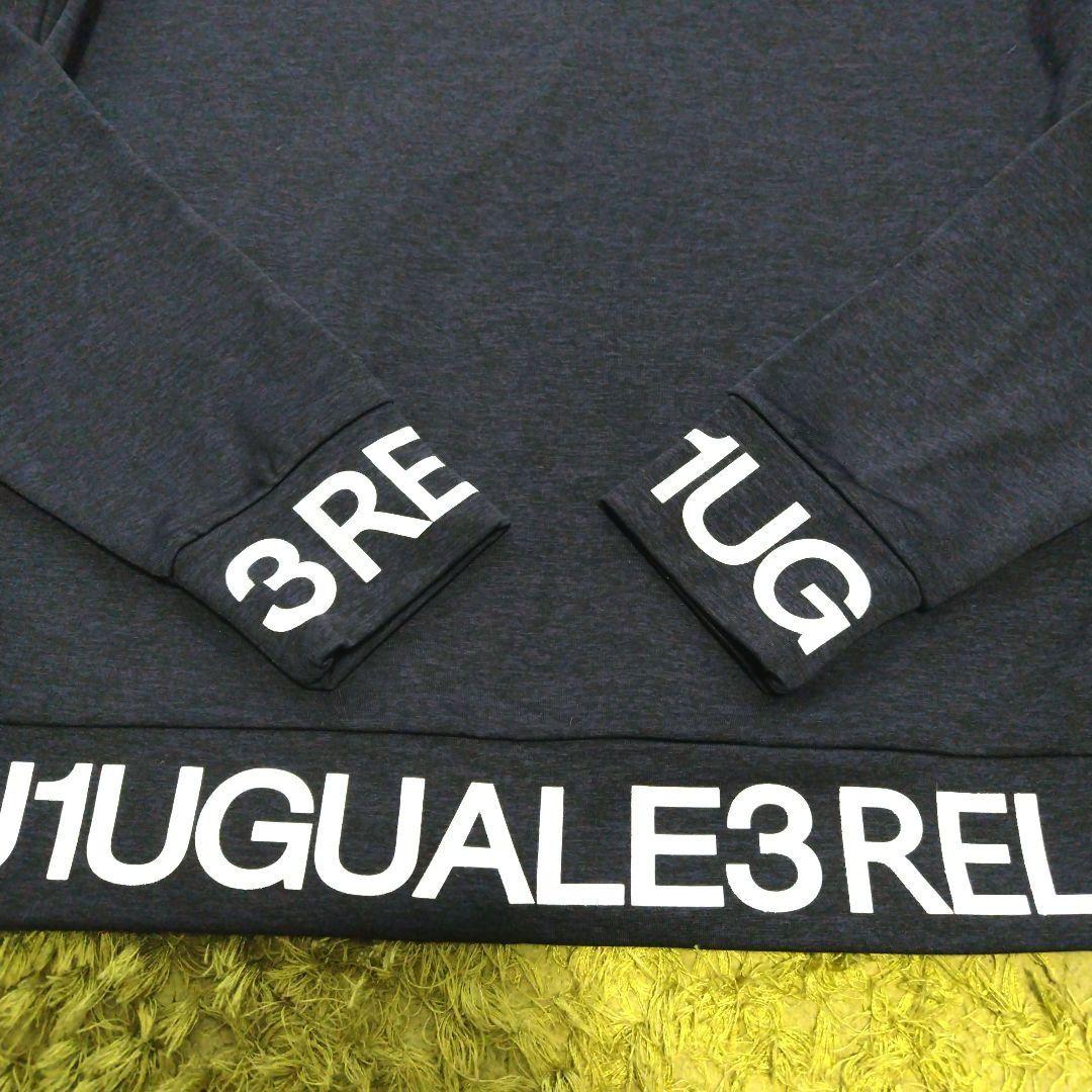 1PIU1UGUALE3 RELAX 長袖モックネックシャツロゴハイネック XL