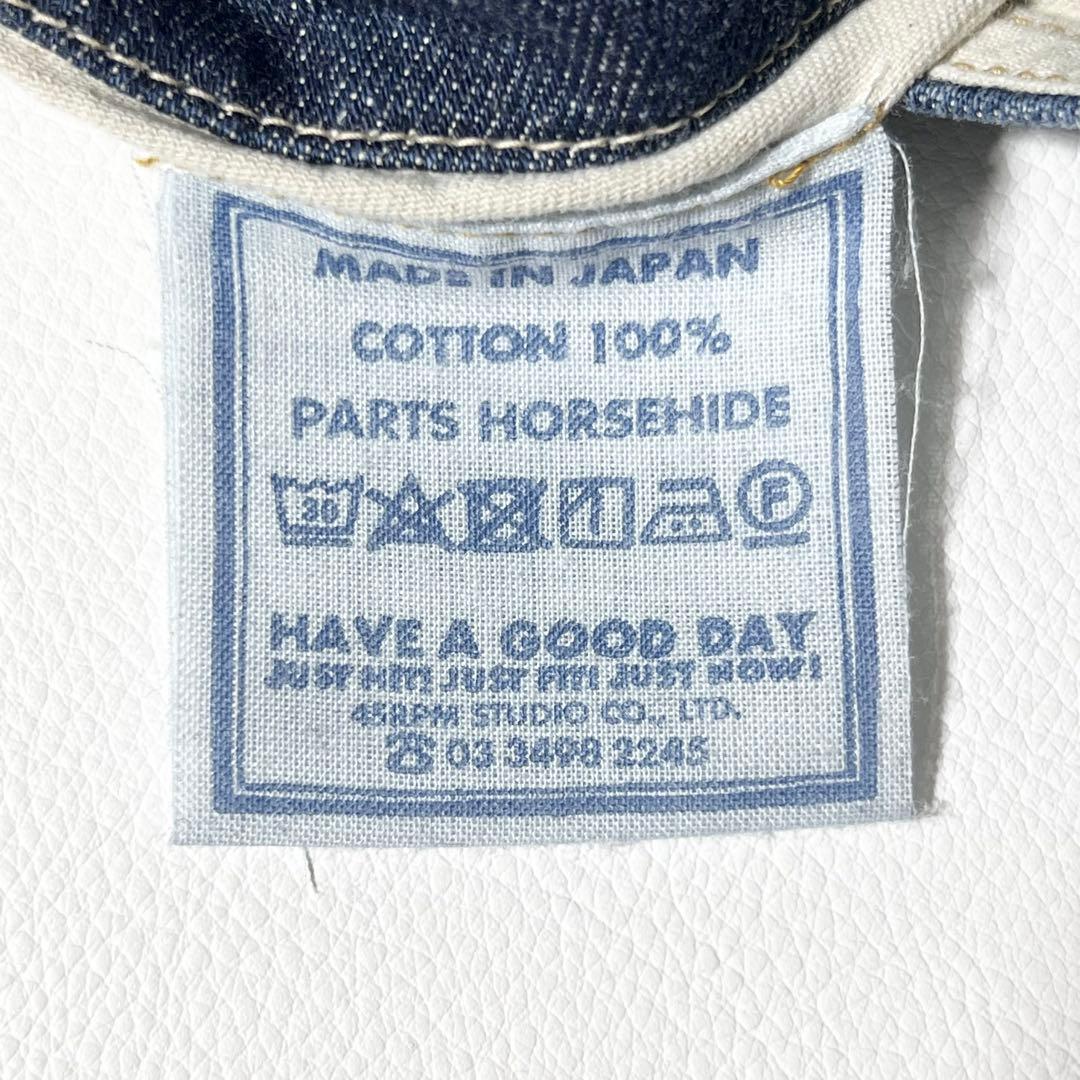 3451【美品】45R　ライ麦デニムのシャルロット5（焦）インディゴ 29
