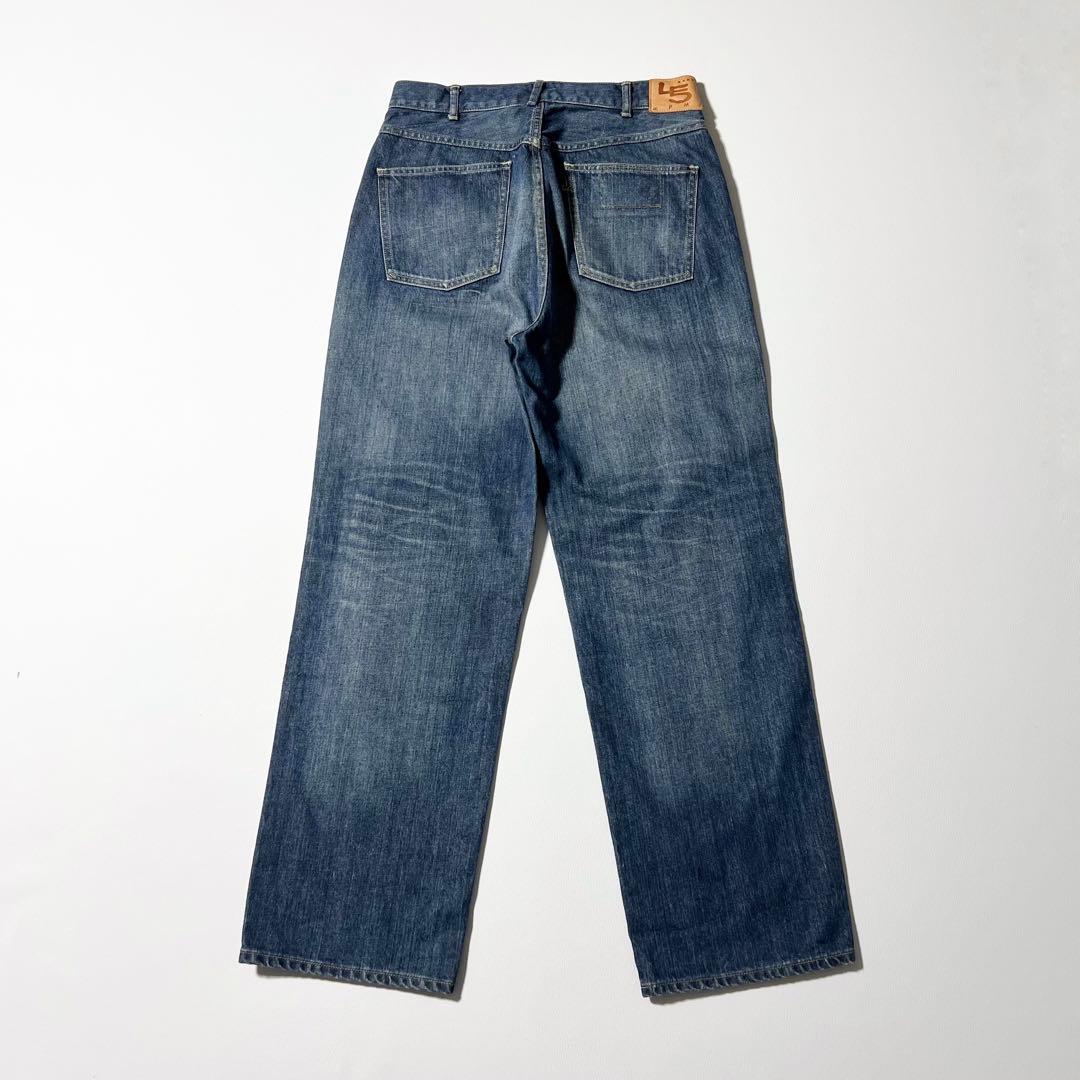 3451【美品】45R　ライ麦デニムのシャルロット5（焦）インディゴ 29