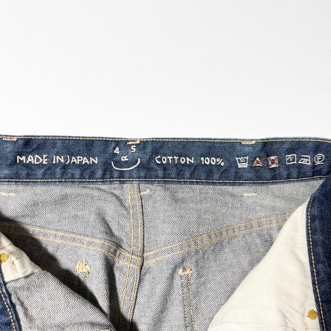3451【美品】45R　ライ麦デニムのシャルロット5（焦）インディゴ 29