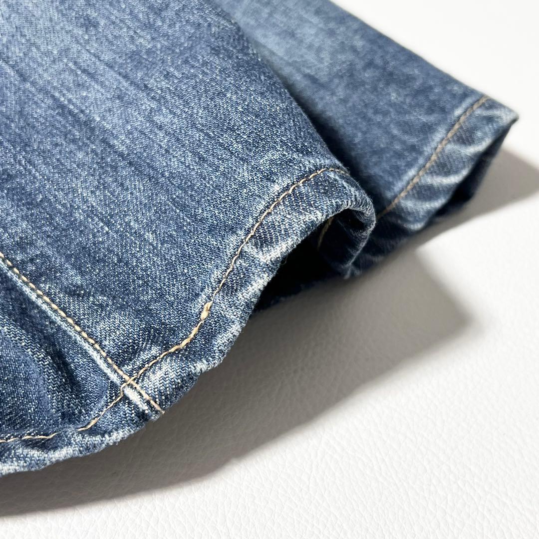 3451【美品】45R　ライ麦デニムのシャルロット5（焦）インディゴ 29