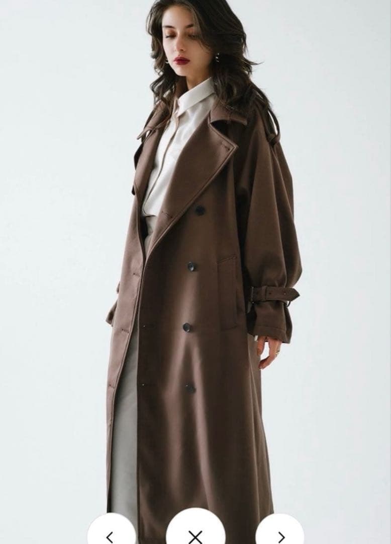 THE TOÉ Avignon Trench Coat　ブラウン　Sサイズ
