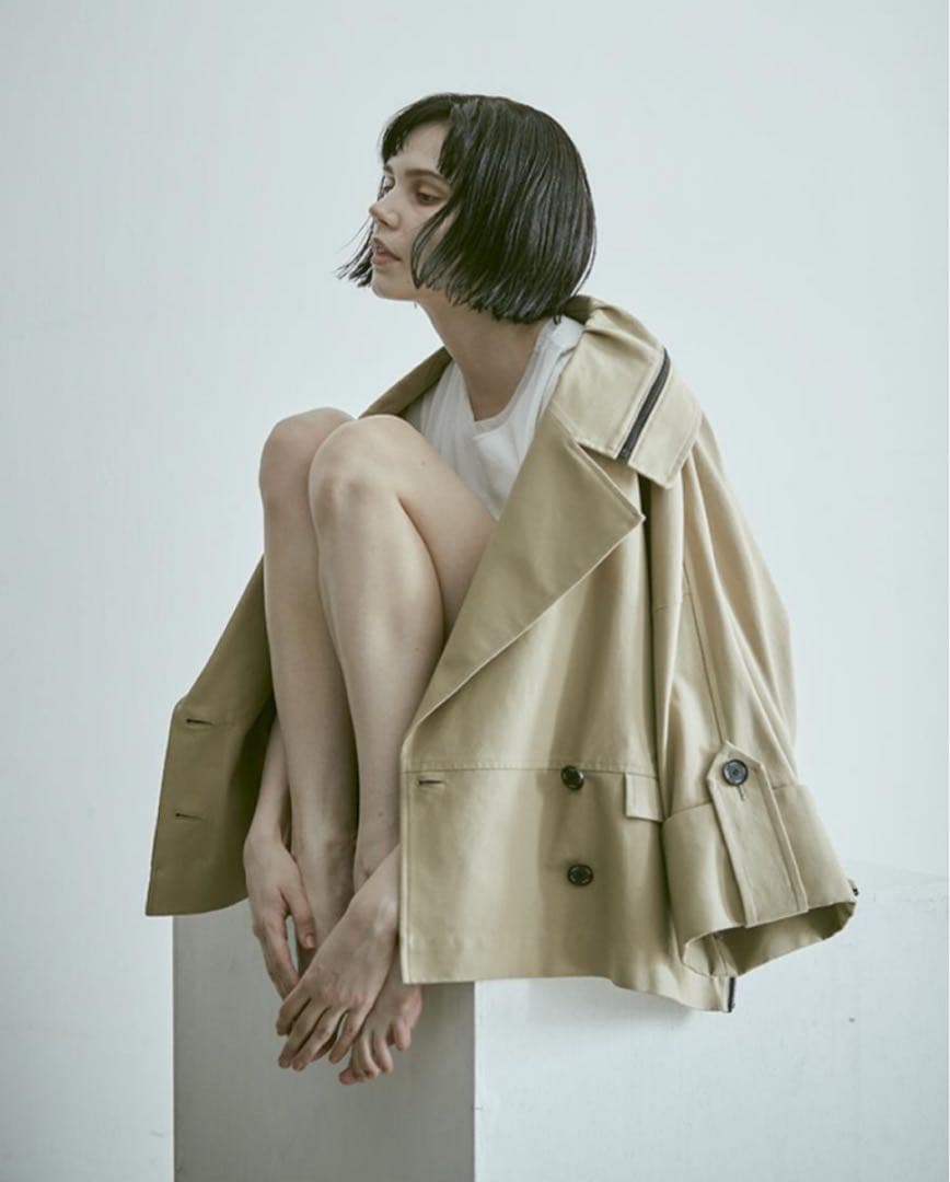 極美品希少　FOR FORMOフォルフォルモ　ドロストフーディートレンチコート