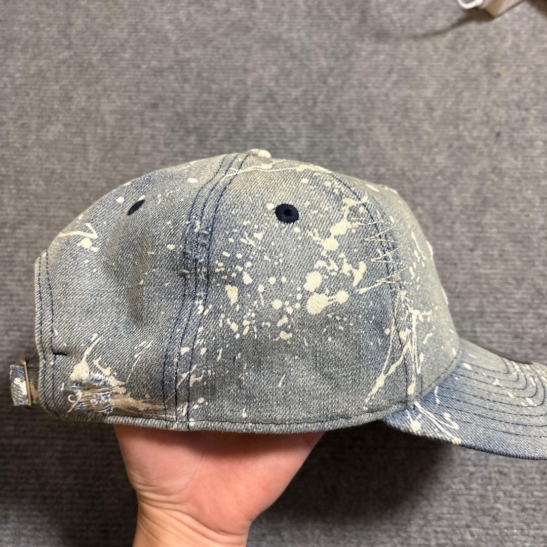 NEWERA NY ニューエラ　ダメージ　デニム　キャップ　スナップバック