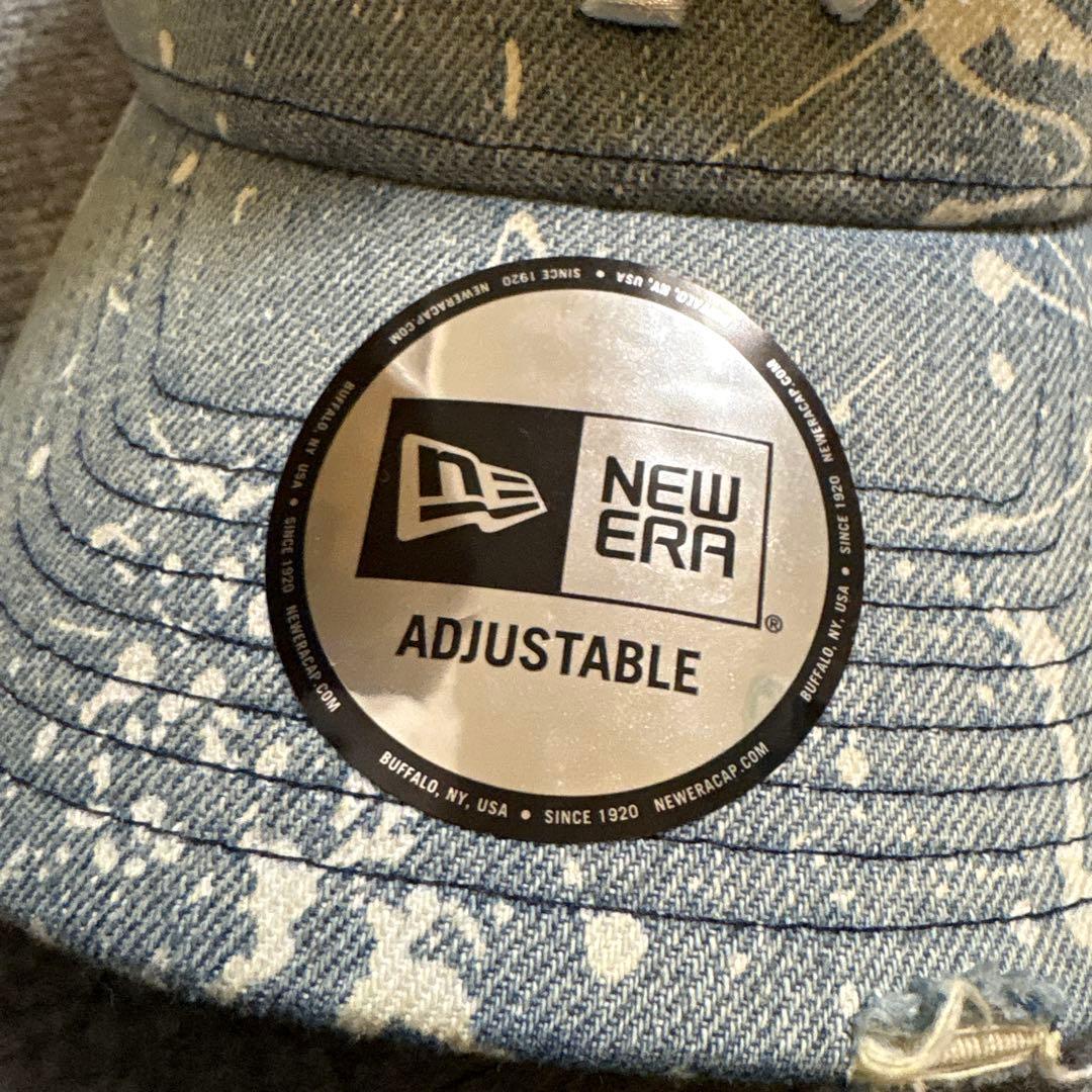 NEWERA NY ニューエラ　ダメージ　デニム　キャップ　スナップバック