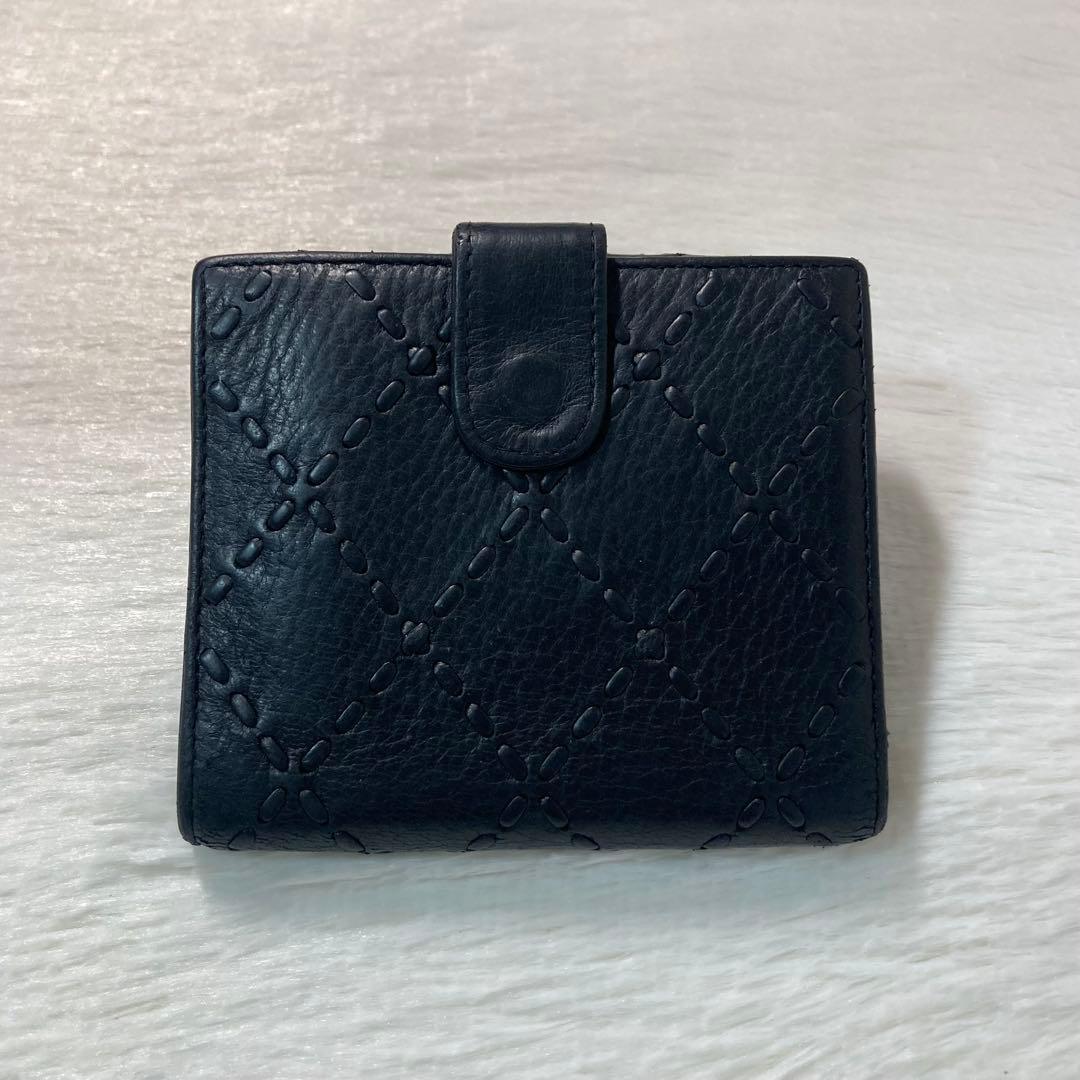 希少　CHANEL シャネル ココマーク マトラッセ ワイルドステッチ 二つ折り
