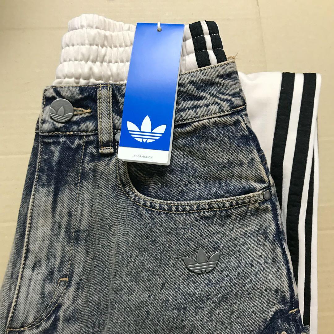 XS adidas アディレニウム 5.0 デコンストラクテッド デニムパンツ