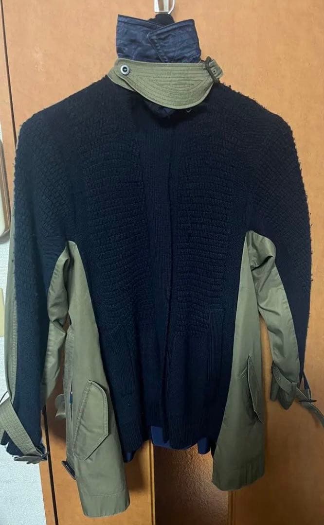 【名作アーカイブ】sacai ニットドッキング トレンチジャケット 2013AW