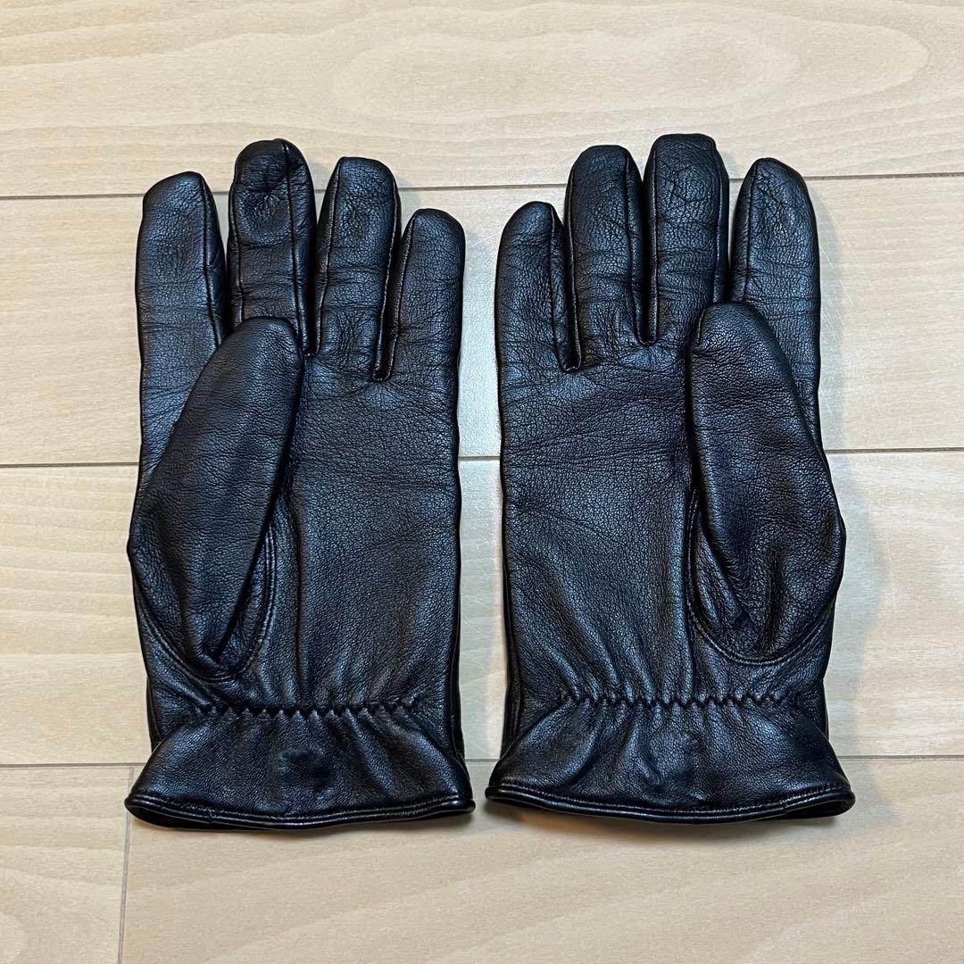 BLACK LABEL CRESTBRIDGE 手袋　レザー　カシミヤ　25cm