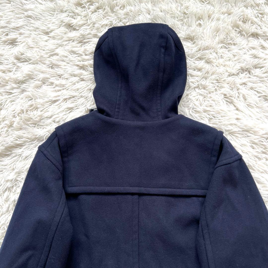 +J UNIQLO ウールオーバーサイズ　ダッフルコート ネイビー　xs 紺色