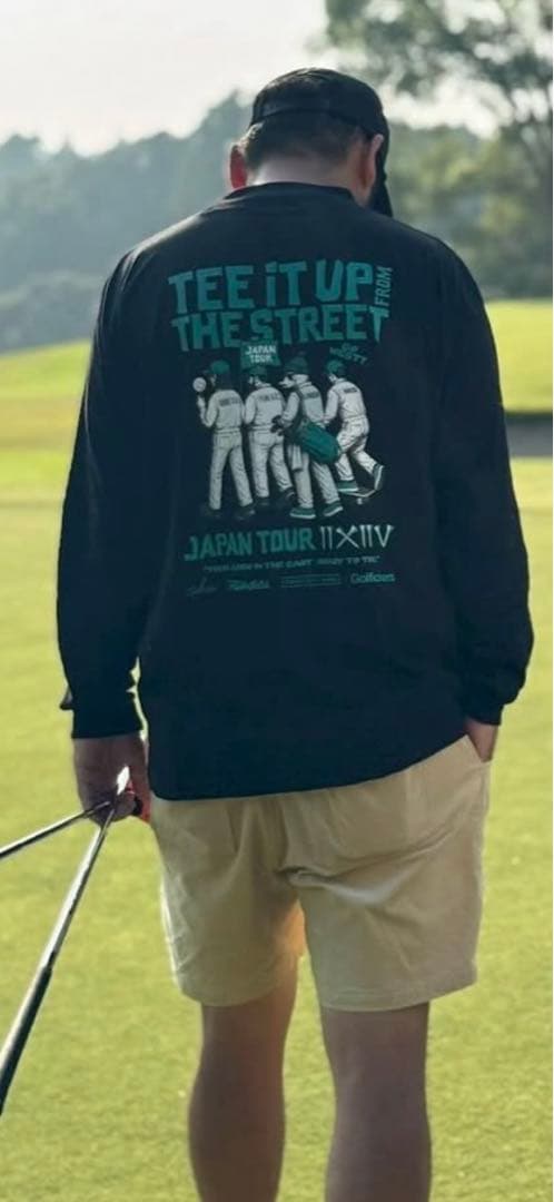 TEE IT UP! THE STREET モックネック ブラック