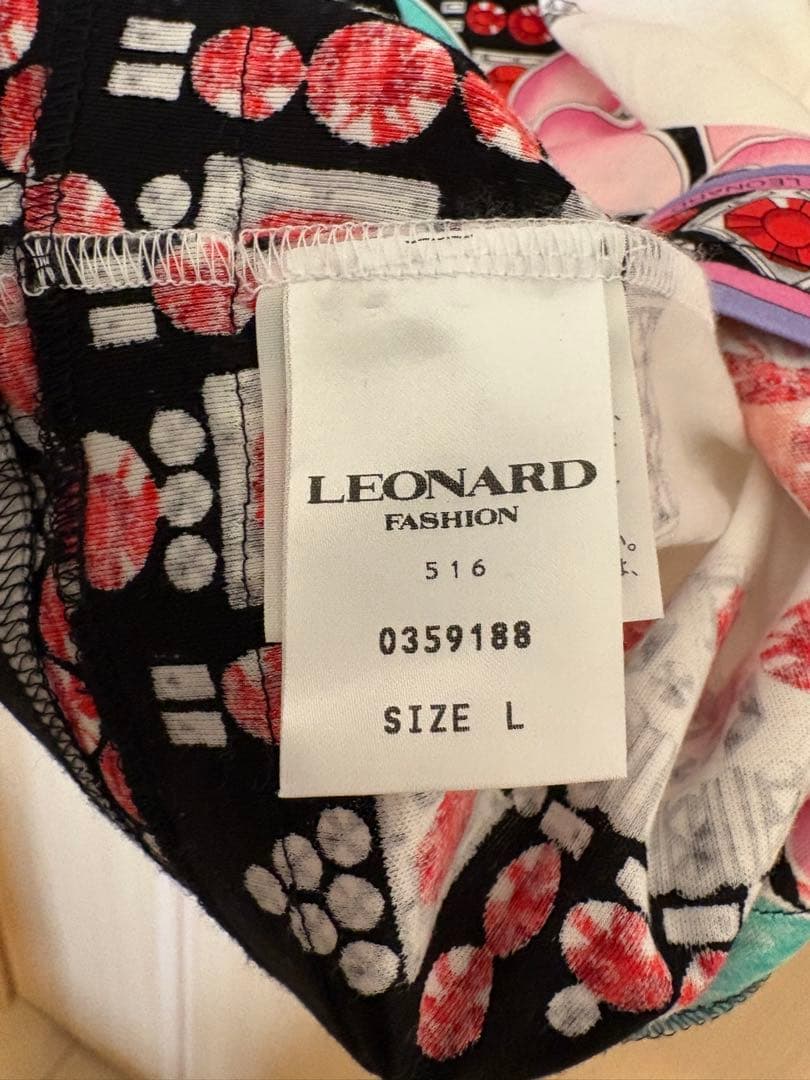 【専用】LEONARD レオナール 半袖Ｔシャツ カットソー トップス サイズL
