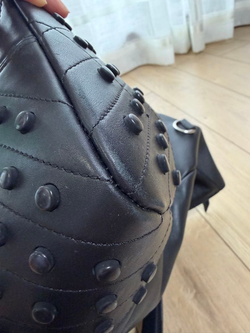 【美品】TOD'S トートバッグ ゴンミーニ スムースレザー ブラック