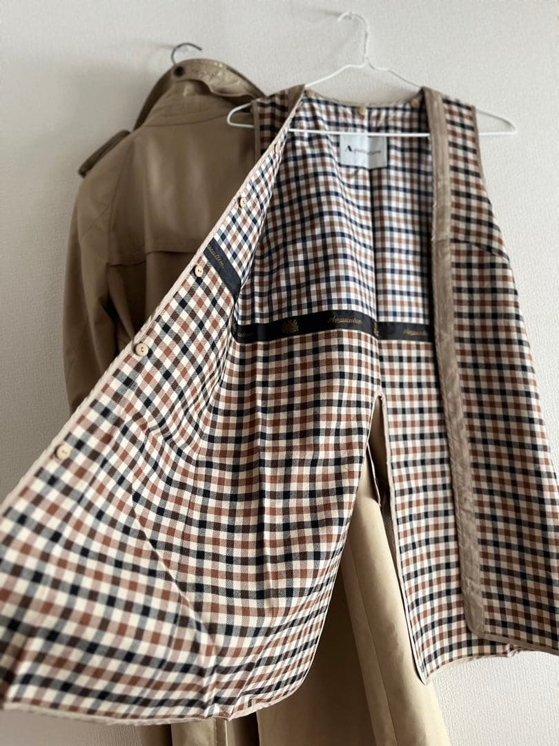 ✨極美品✨14万Aquascutum ベージュ トレンチコート