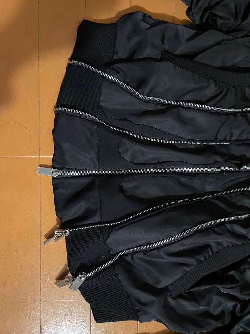マルチジッパーフリンジボンバージャケット