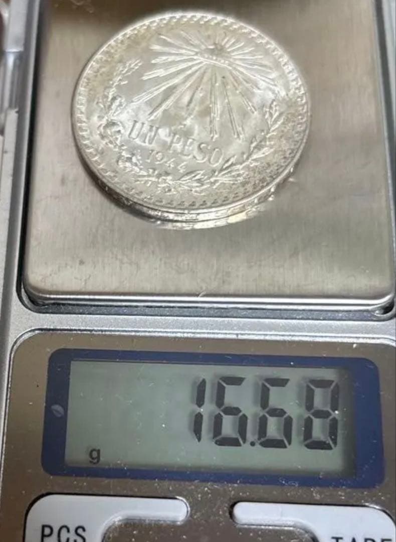 メキシコ 1938年 1ペソ 銀貨