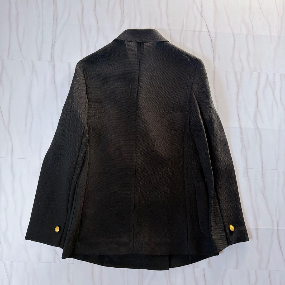 《美品》アルアバイル カラミダブルコンパクトジャケット 金ボタン ブラック 1