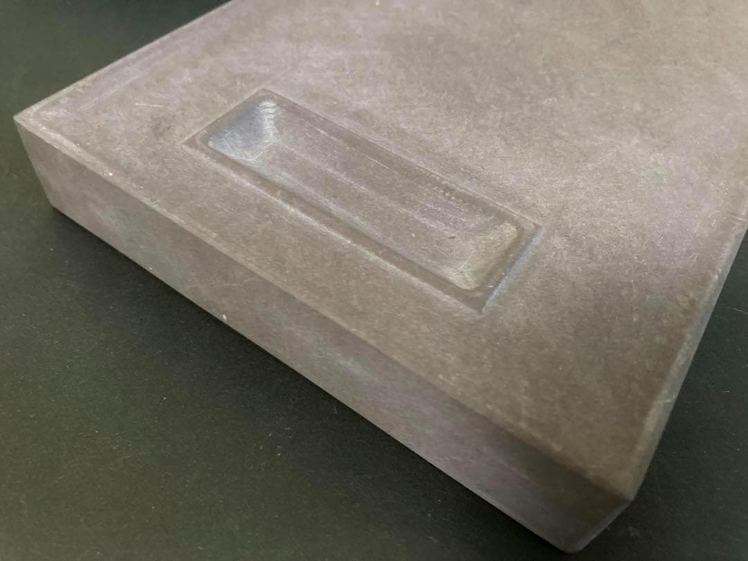 端渓硯 中国硯 龍鳳凰彫刻 唐木天地蓋付き1750g