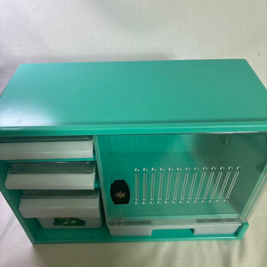昭和レトロ サンセイ工業 あさがお プラスチック収納棚 食器棚 レトロポップ