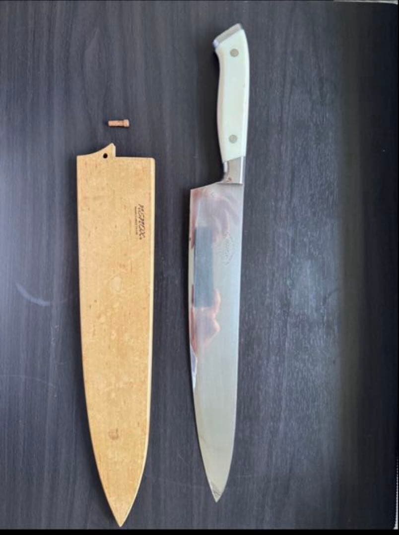 子の日 牛刀 洋包丁 300mm NENOX ホワイトマーブル柄ハンドル