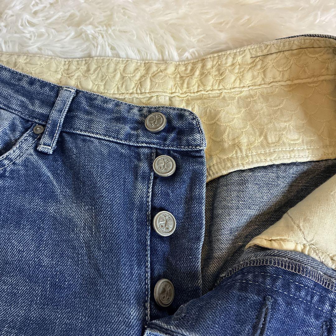 【美品】mina perhonen ミナペルホネン alwaysデニムパンツ38