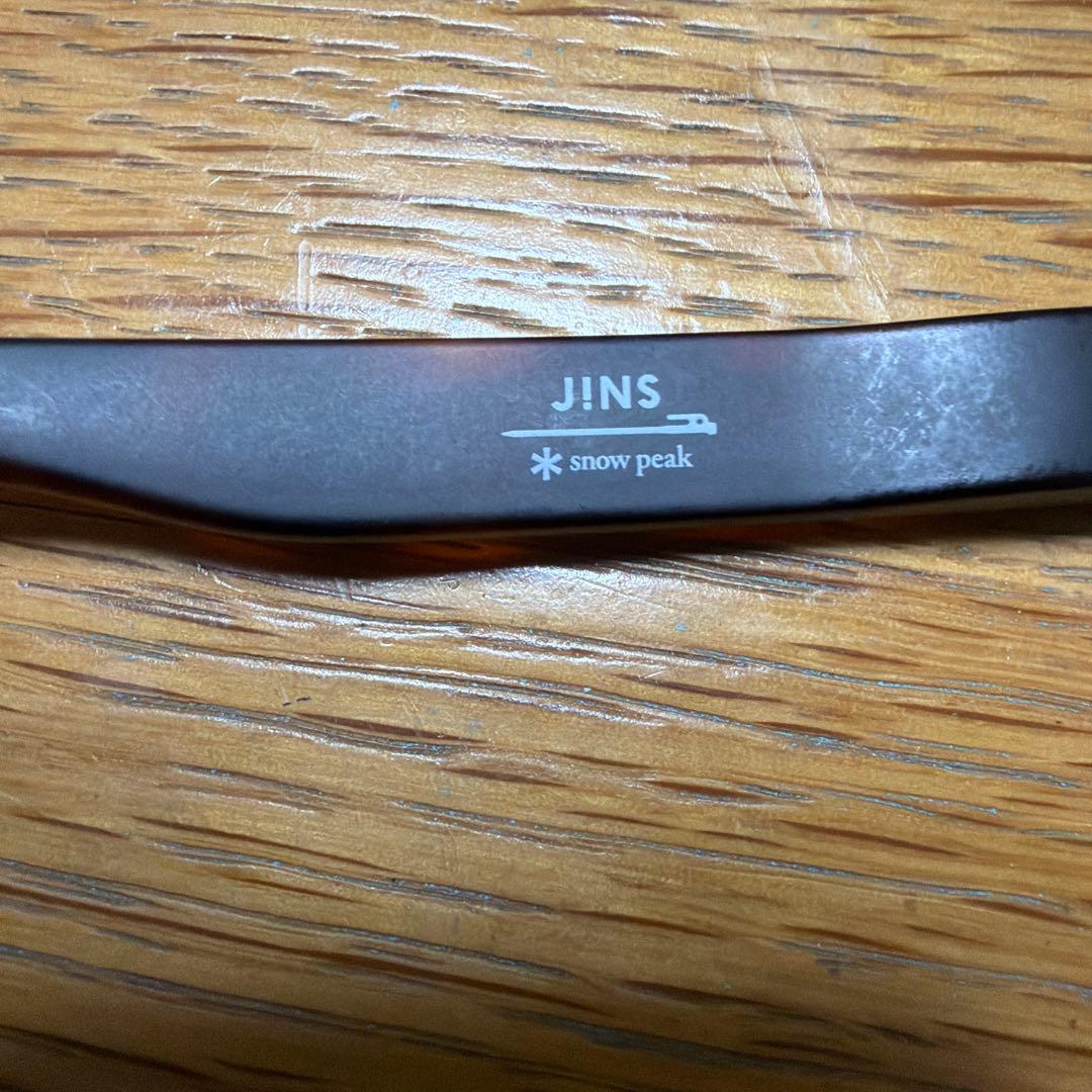  peak JINS ブラックラウンド型サングラス