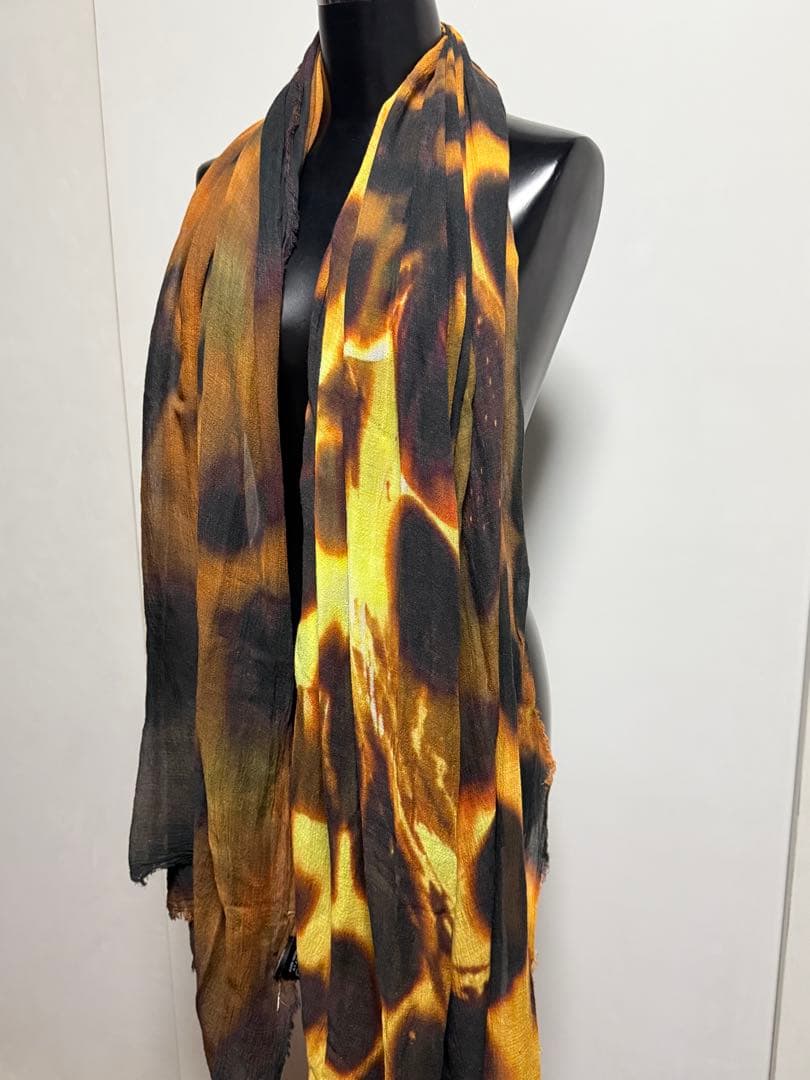 美品ifsixwasnine レオパード柄 ヒョウ柄 大判 ストール カシミア入