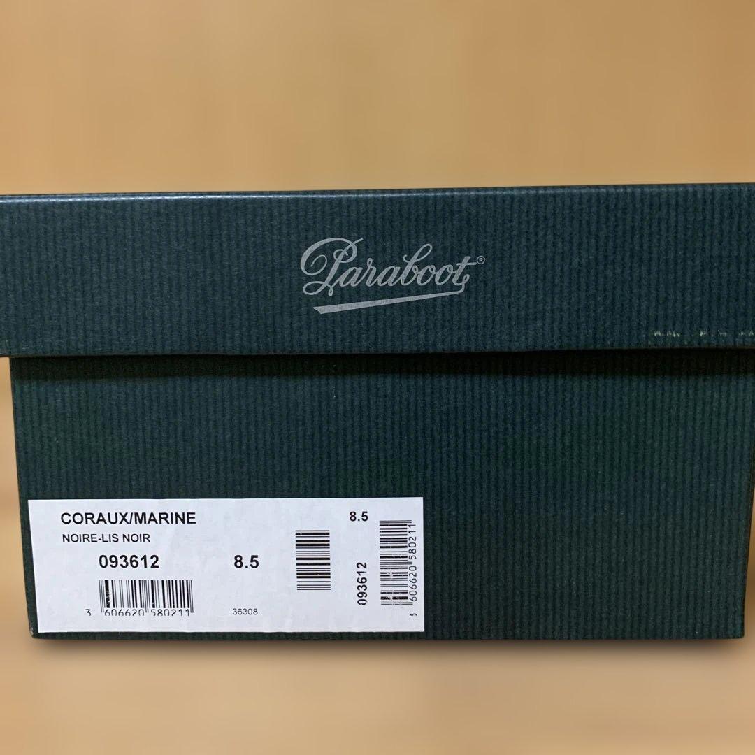 パラブーツ Paraboot コロー CORAUX ブラック UK8.5