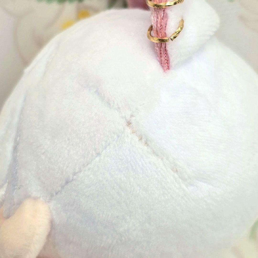 【少難有り】 自作 無属性 ぬいぐるみ 白髪のケモ耳くん 10cm