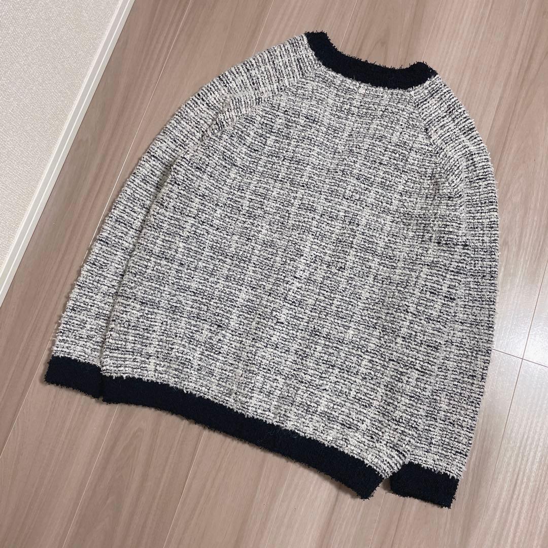 【美品】FRAMeWORK TWEEDニットカーディガン 金ボタン 大きめ