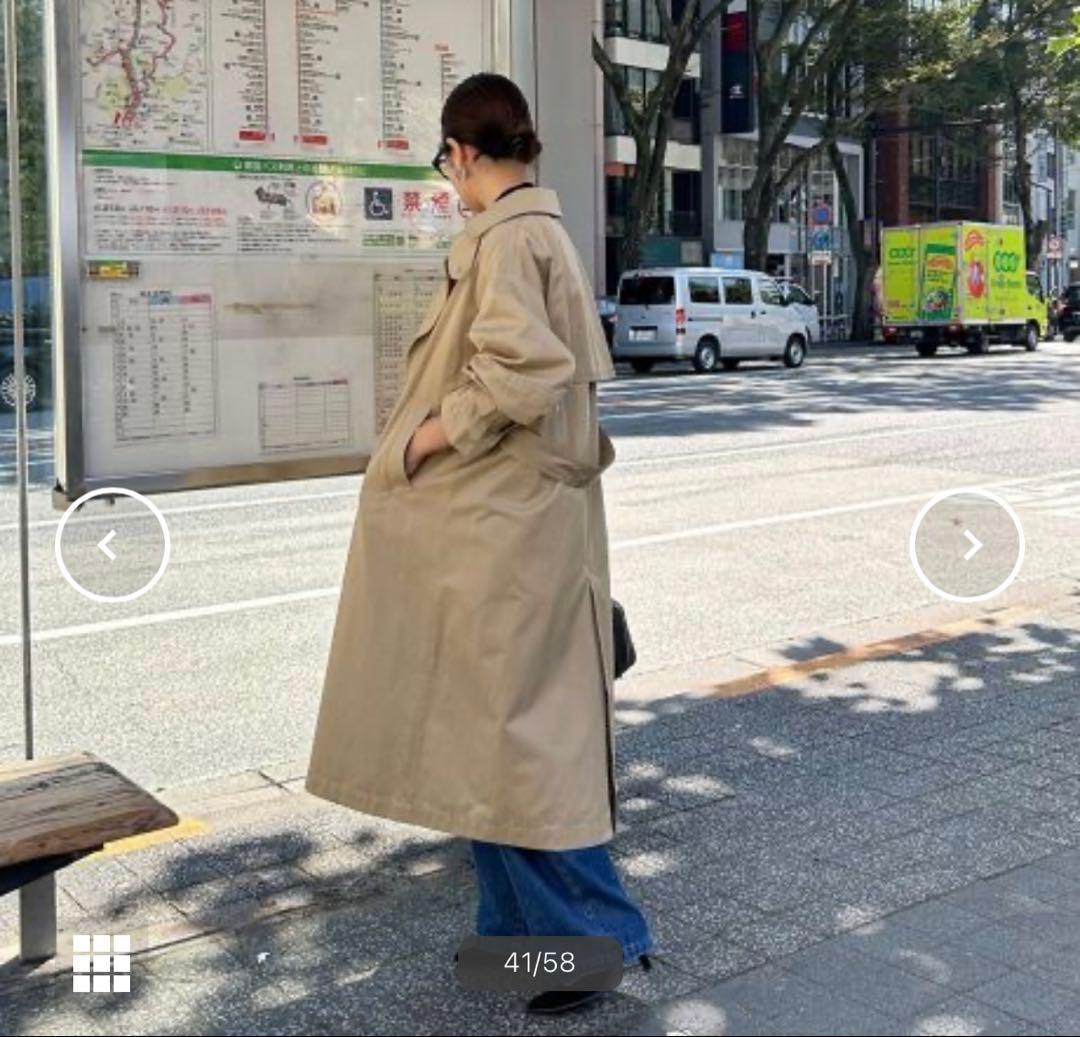 ◇fredy emue◇ 【2026SS】袖ボリュームトレンチコート 36サイズ