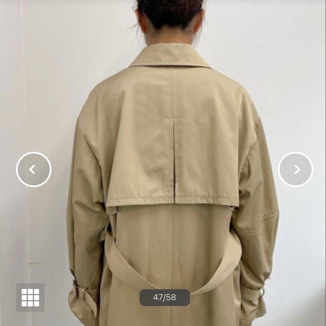 ◇fredy emue◇ 【2026SS】袖ボリュームトレンチコート 36サイズ