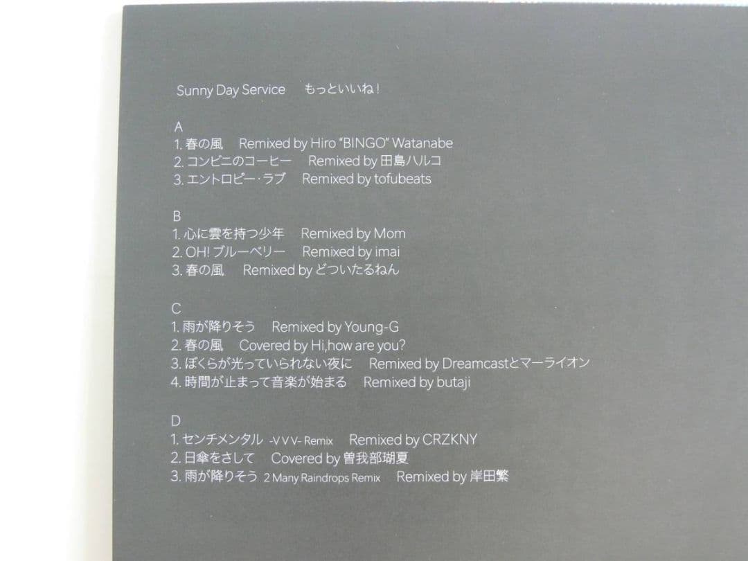未使用品 アナログレコード LP盤 2枚組　サニーデイ・サービス　もっといいね!