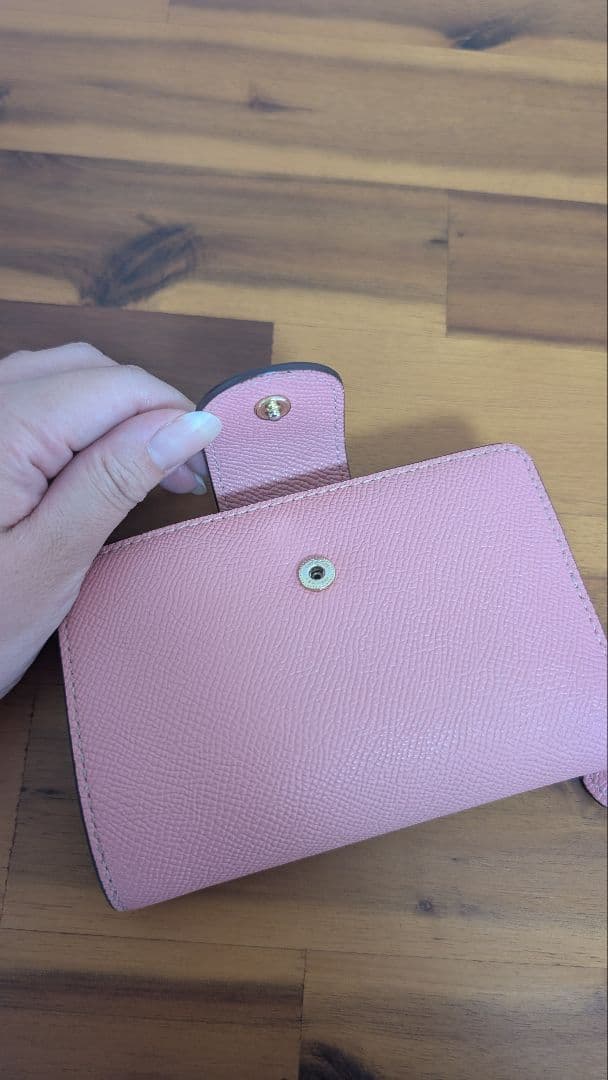 COACH 二つ折り財布 ピンク