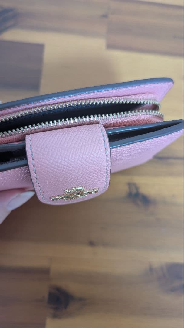 COACH 二つ折り財布 ピンク