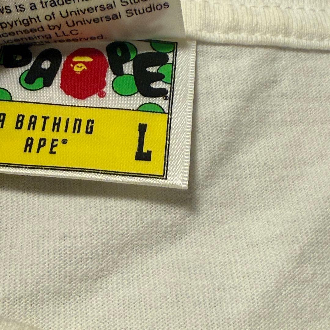 a bathing ape コラボ JAWS tシャツ (Lサイズ)