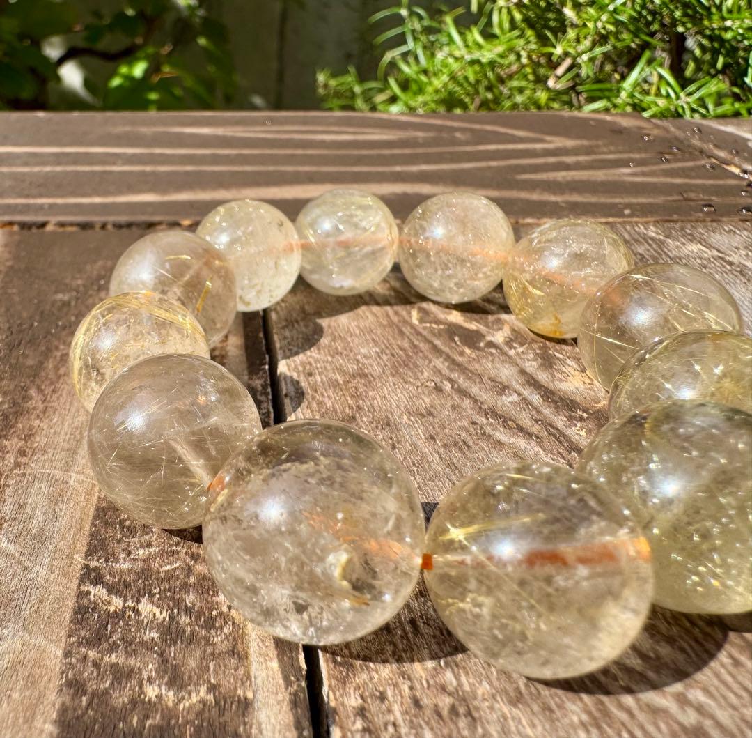 超大玉ルチルクウォーツ　17.5mm
