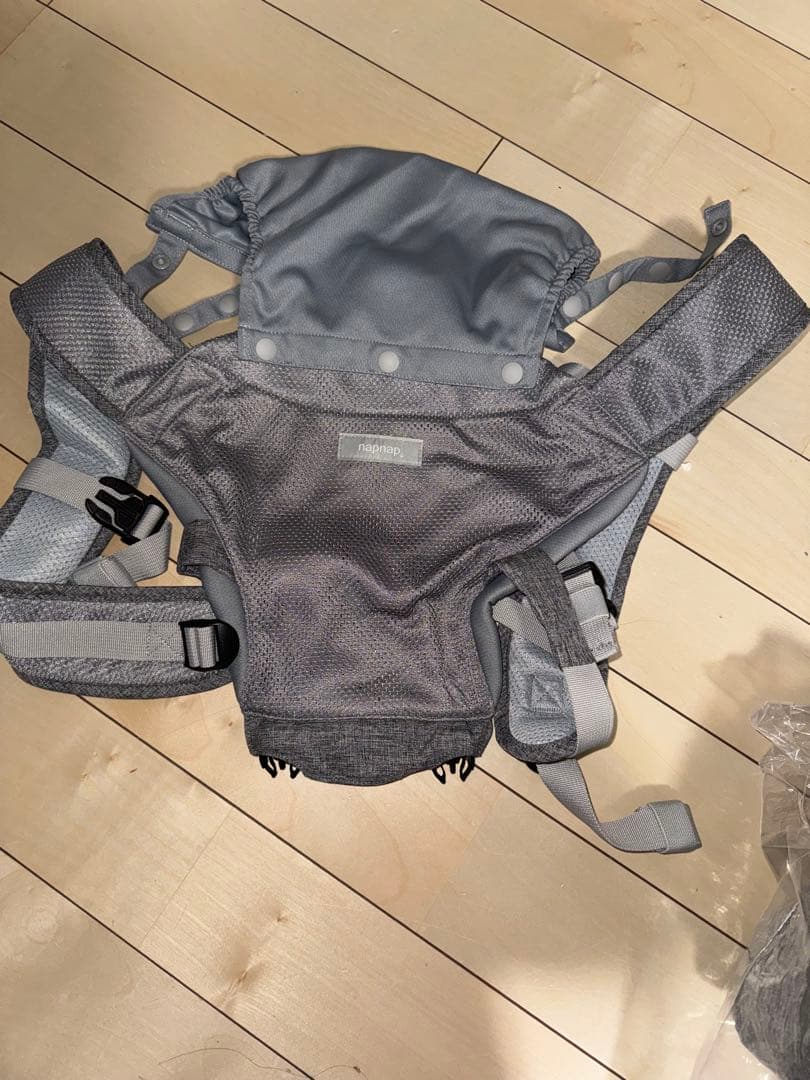 値下げしました！napnap Tranダブルショルダーメッシュ メランジグレー