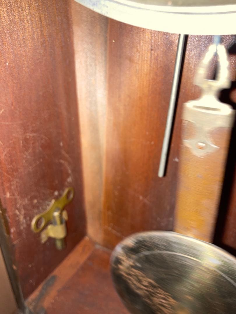 佐藤時計 地球鶏マーク柱時計 8日巻アンティーク時計稼働品 昭和ノスタルジー
