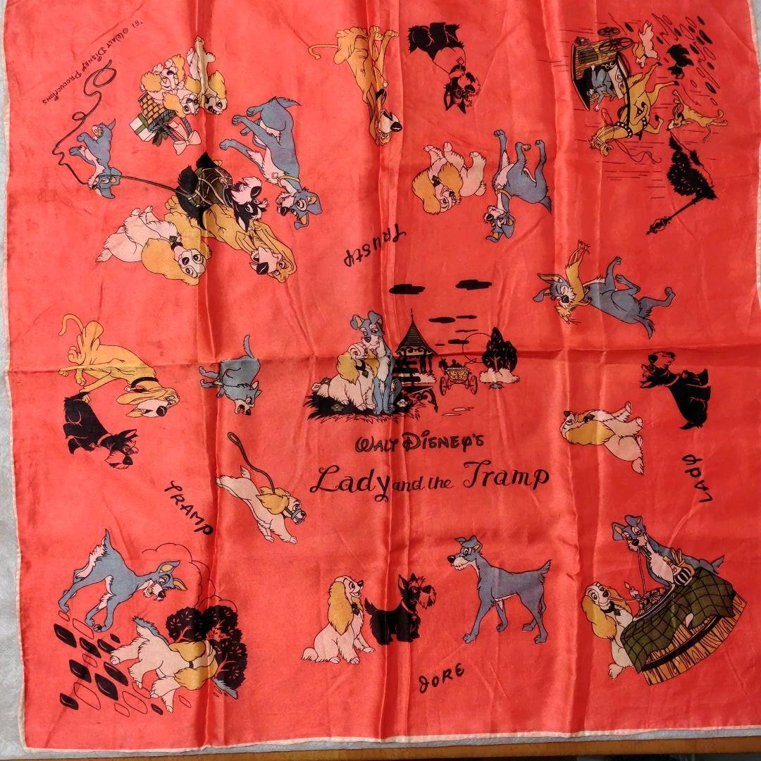 1961年 「わんわん物語」スカーフ Walt Disney,s