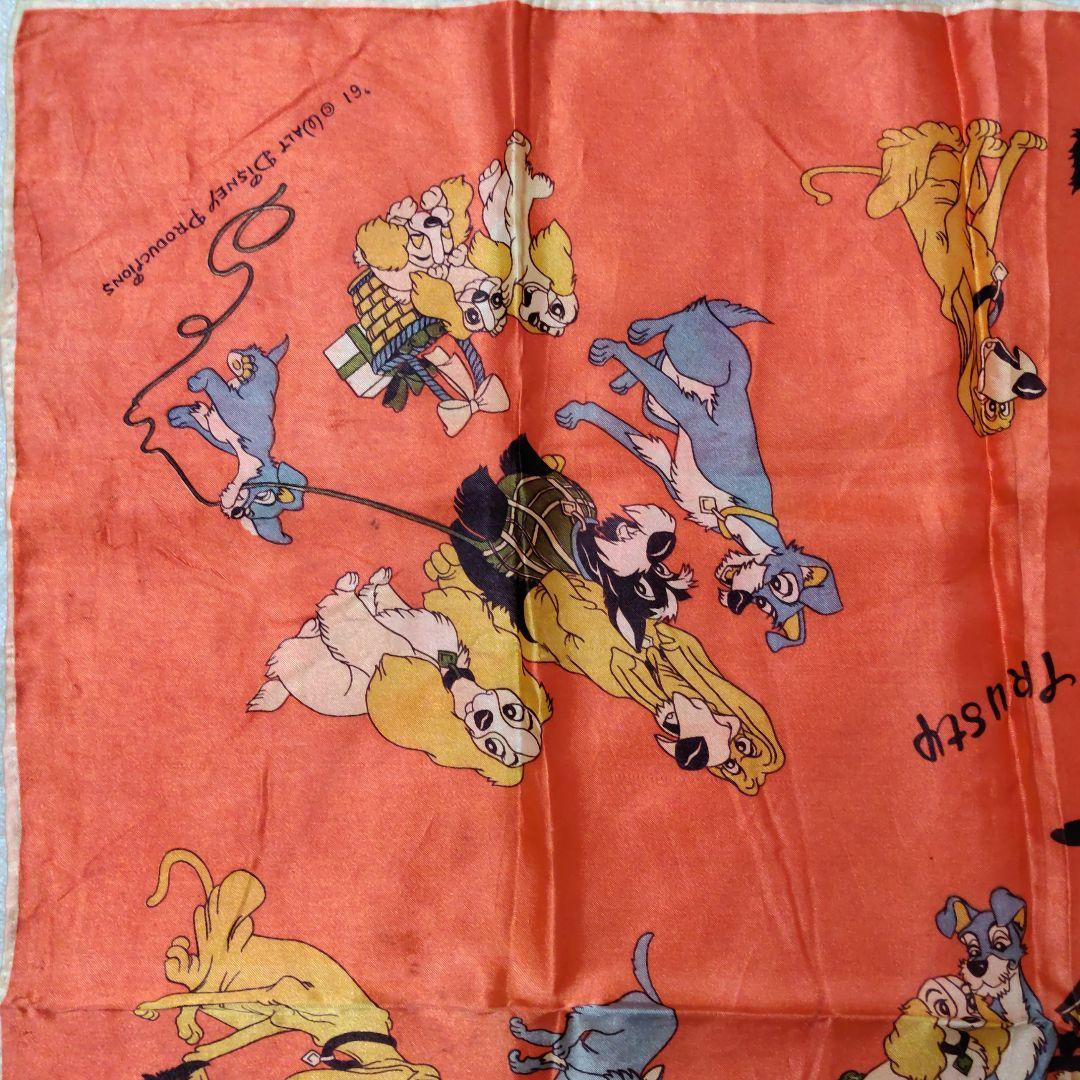 1961年 「わんわん物語」スカーフ Walt Disney,s