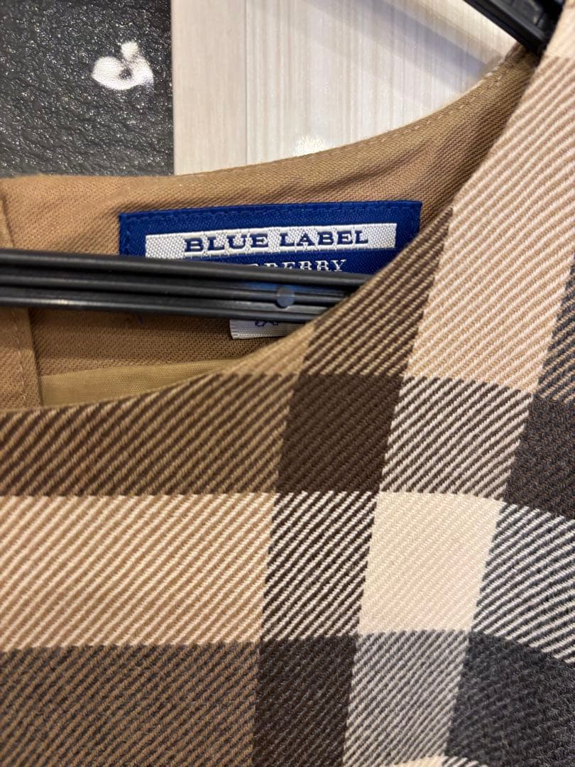 Burberry BLUELABELチェック柄ワンピース